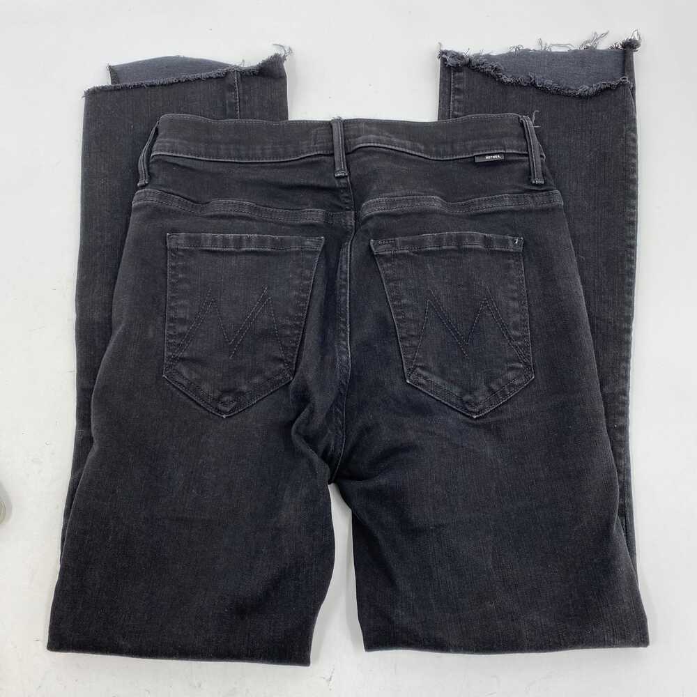 MOTHER Black Insider Step Crop Fray Jeans | Size 25 - Picture 2 of 11